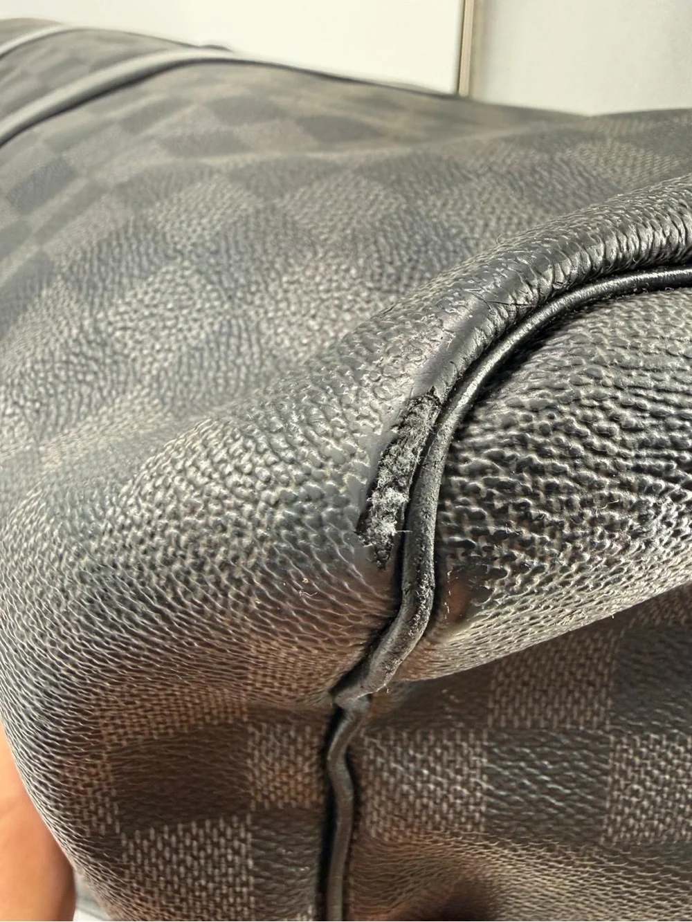 Louis Vuitton Keepall Bandouliere 55 Damier Graphite Canvas Duffle Bag